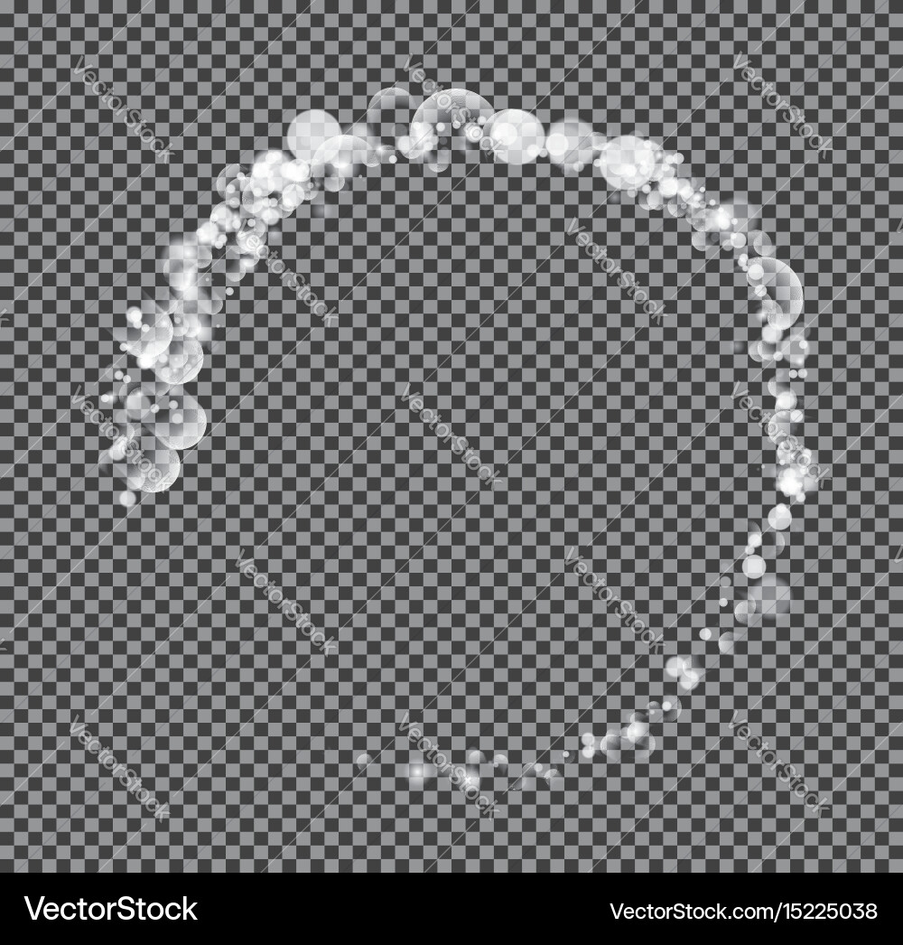 Abstract circle on transparent background vector image