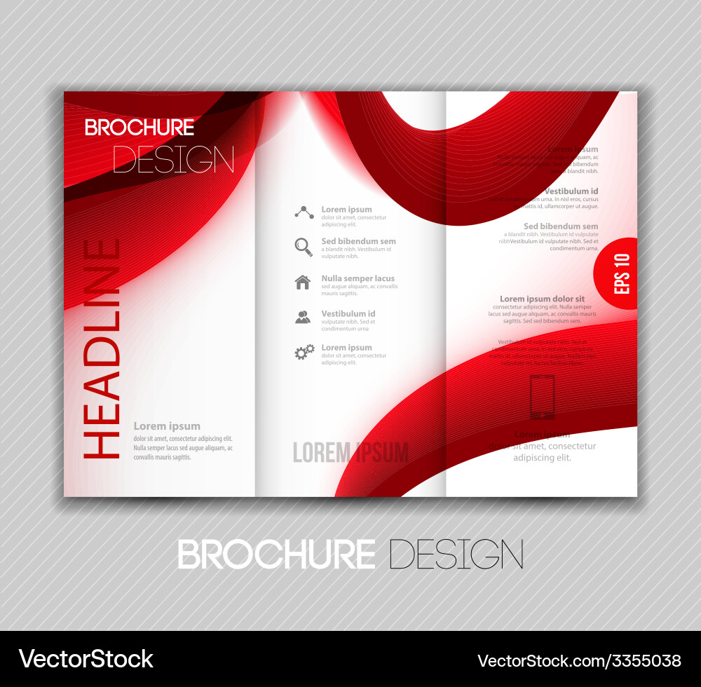 Abstract transparent fractal wave template Vector Image