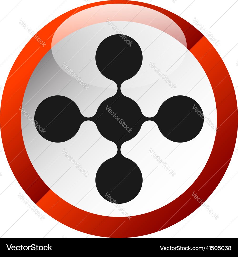 Connected circles nodes as technology tech Vector Image