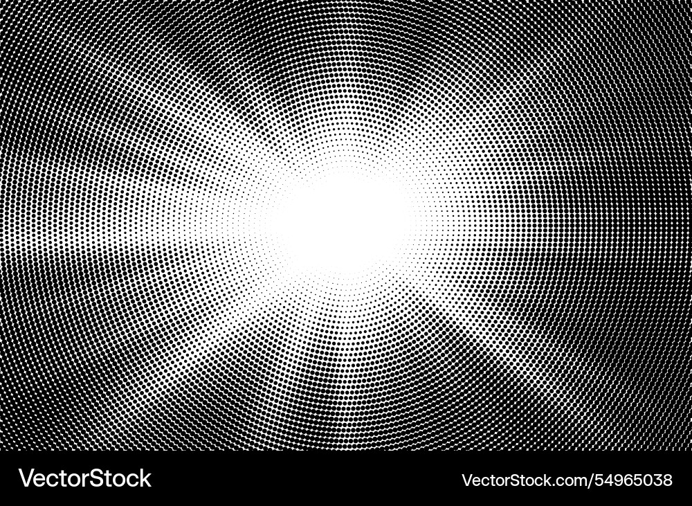 Halftone Sun Rays Background Royalty Free Vector Image