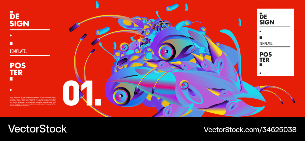 Landing page background template with colorful Landing page background template with colorful Vector Image
