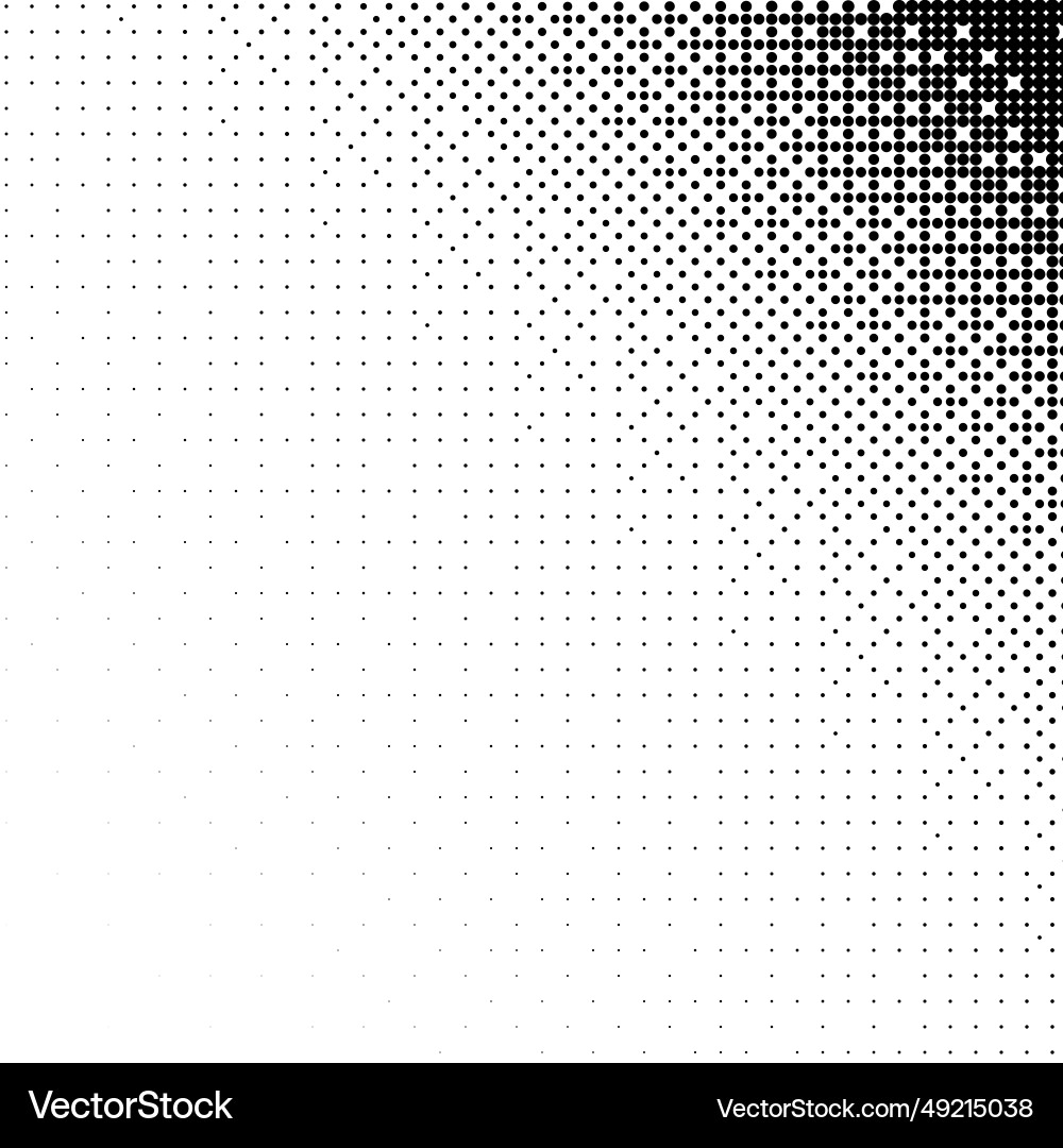Monochrome vignette corner with a halftone raster Monochrome vignette corner with a halftone raster Vector Image