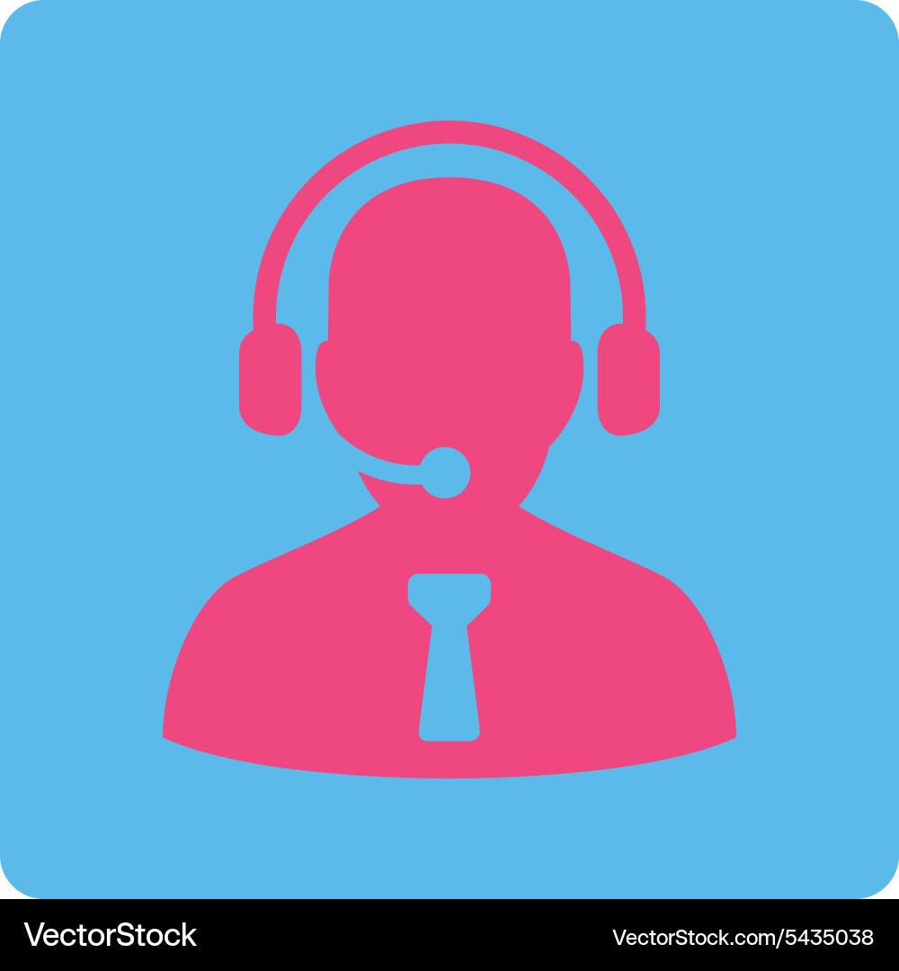 Reception operator icon Vector Image
