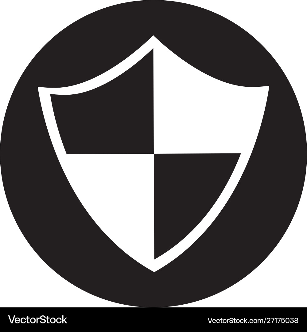 Safe secure shield icon vector image