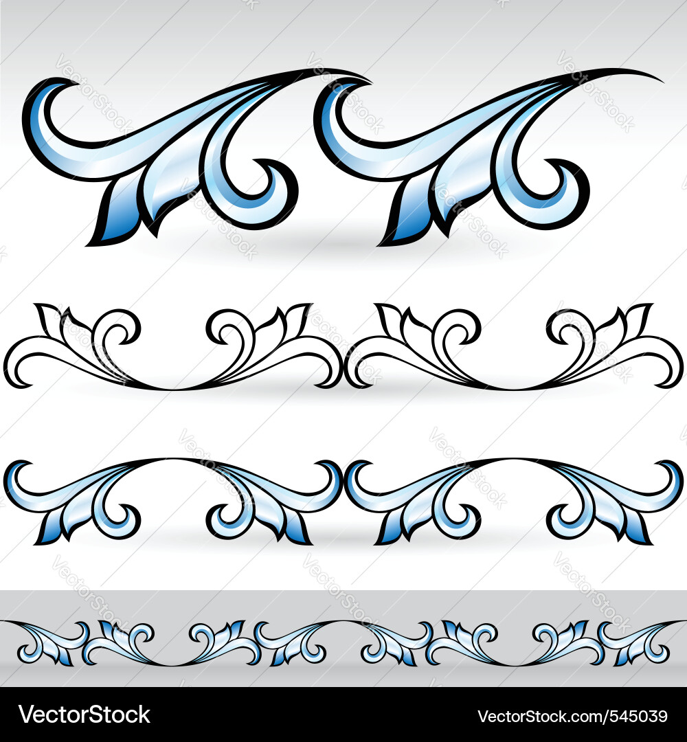 Abstract form set Vector Image