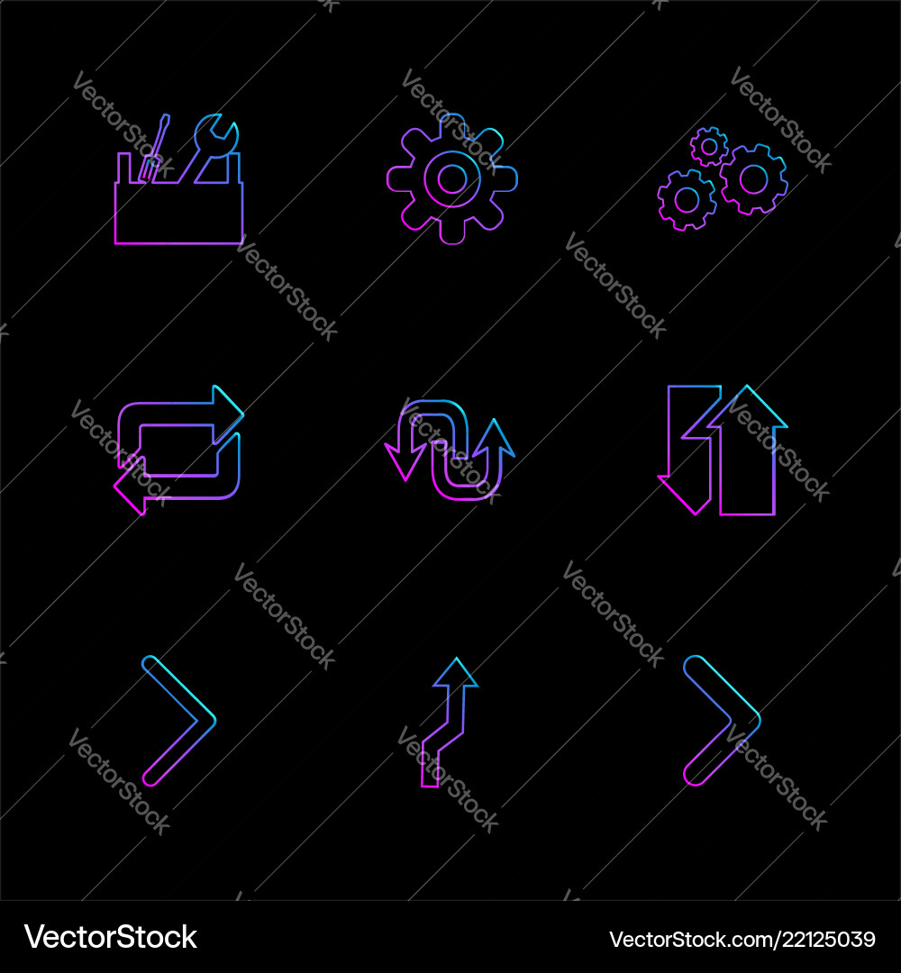 Arrows directions pointer arrow user vector image