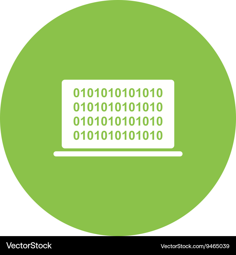 Computer binärer Code vektorbild