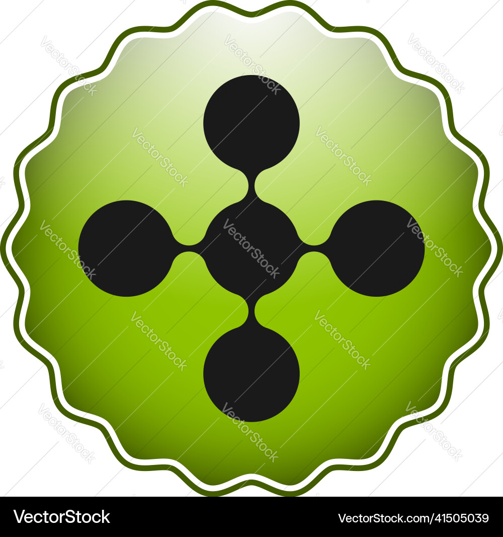 Connected circles nodes as technology tech Connected circles nodes as technology tech Vector Image