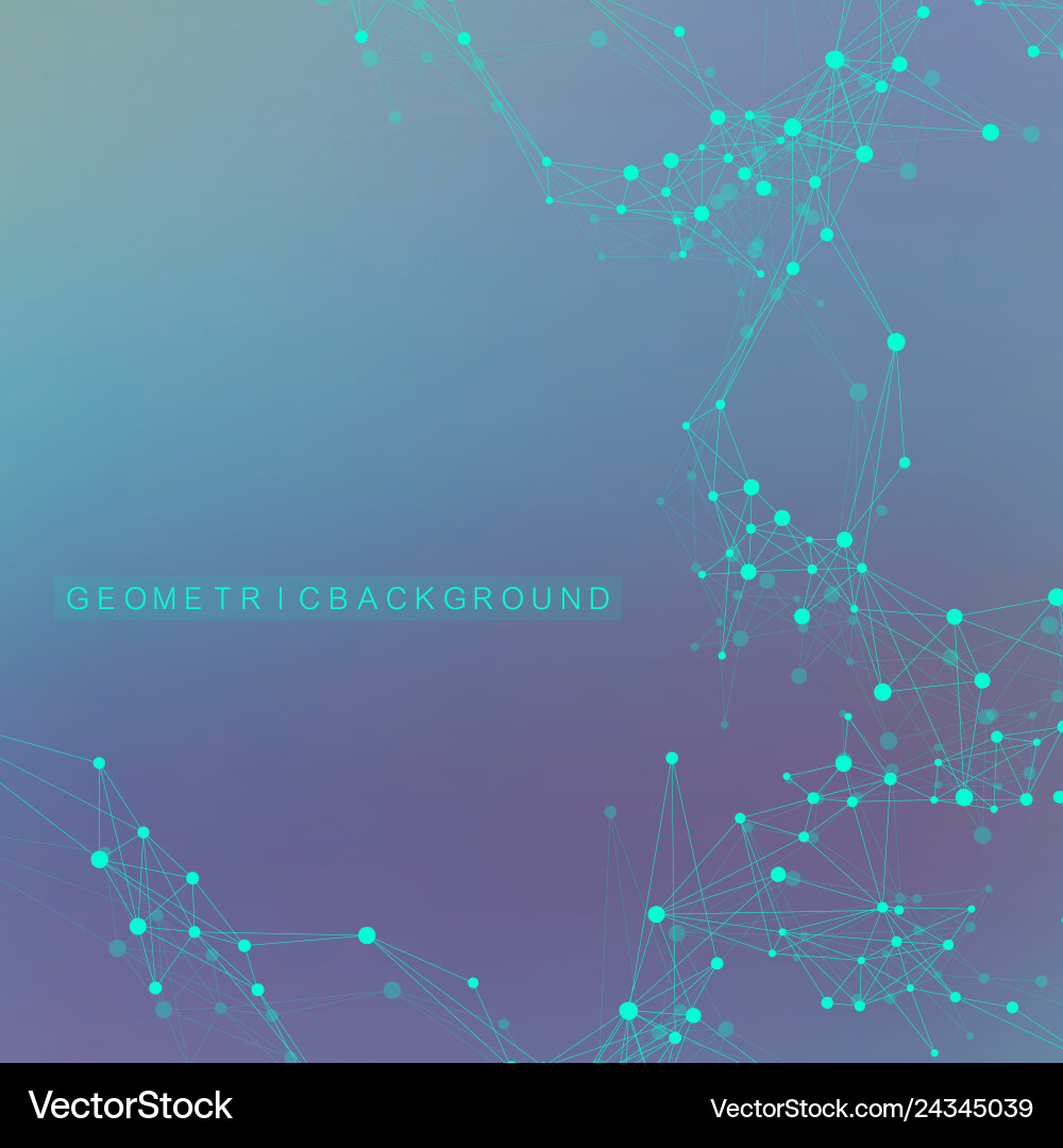 Geometric abstract background with connected line Geometric abstract background with connected line vector image