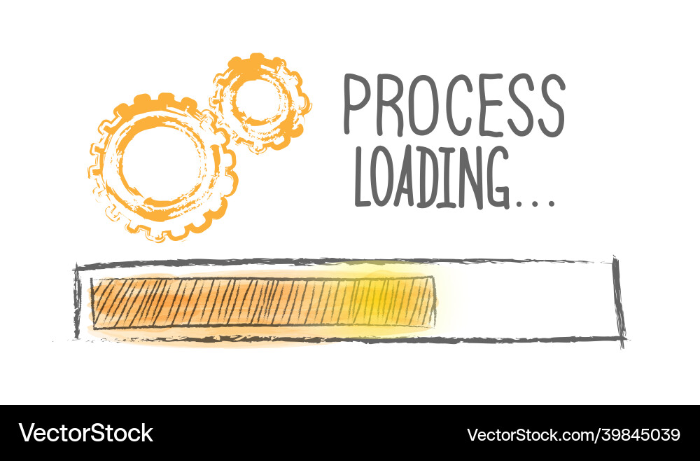 Loading the process indicator Loading the process indicator vector image