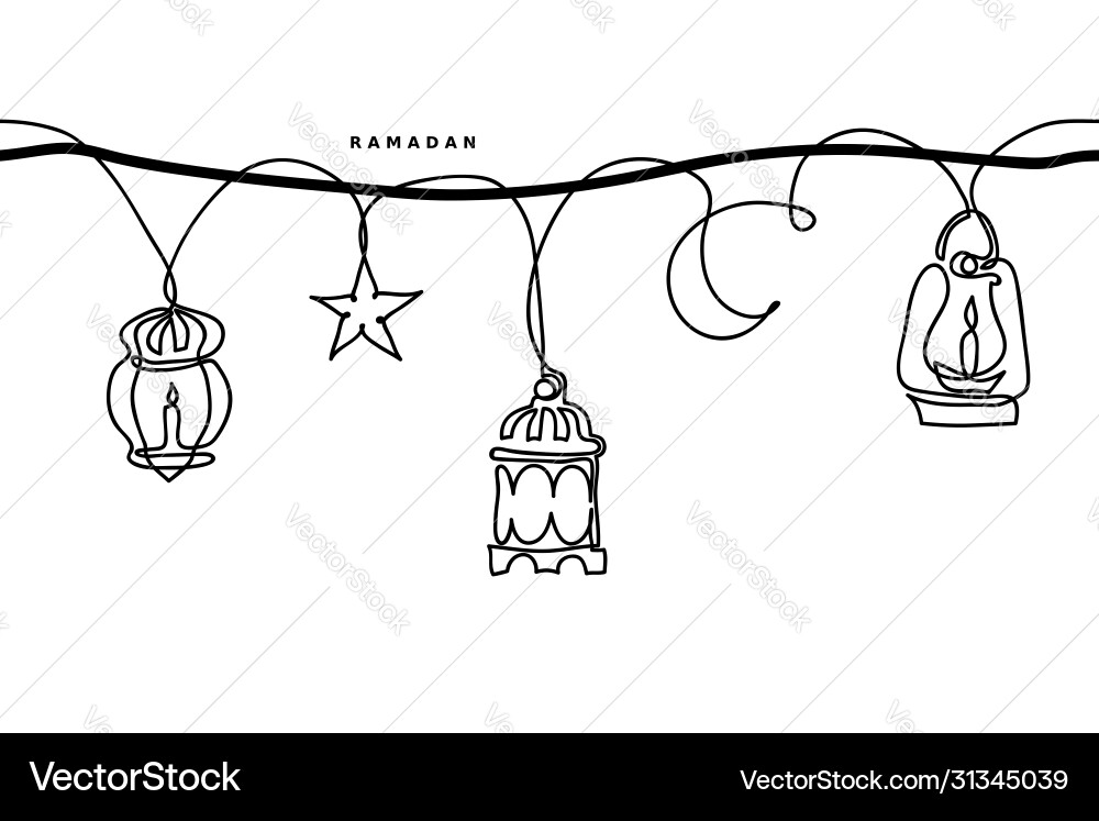 Ramadan einfach schwarz und weiß nahtlos Ramadan einfach schwarz und weiß nahtlos vektorbild