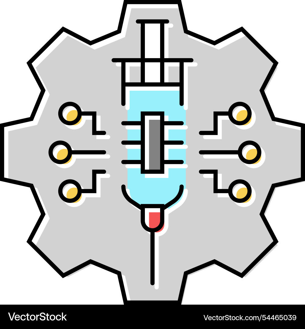 Tech junkie enthusiast color icon vector image