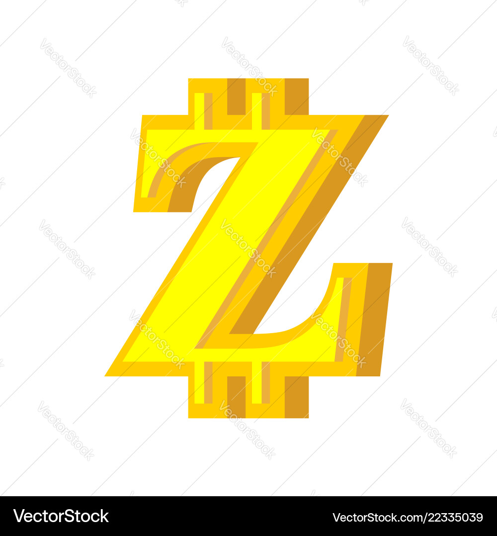 Z letter bitcoin font cryptocurrency alphabet – Royalty-Free Vector |  VectorStock