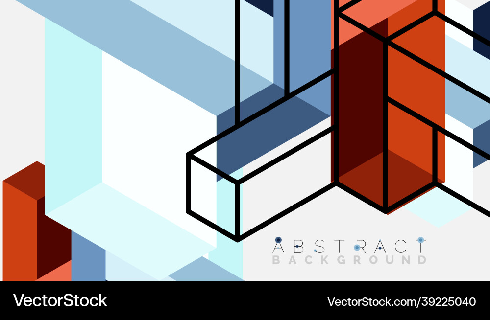 Abstract background 3d cubes cubic elements Abstract background 3d cubes cubic elements vector image