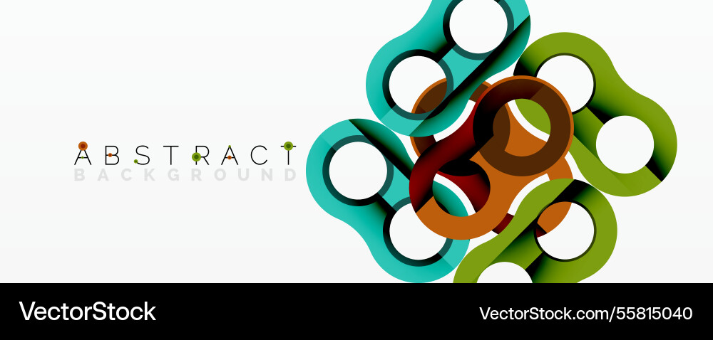 Abstract geometric pattern with interlocking Abstract geometric pattern with interlocking vector image