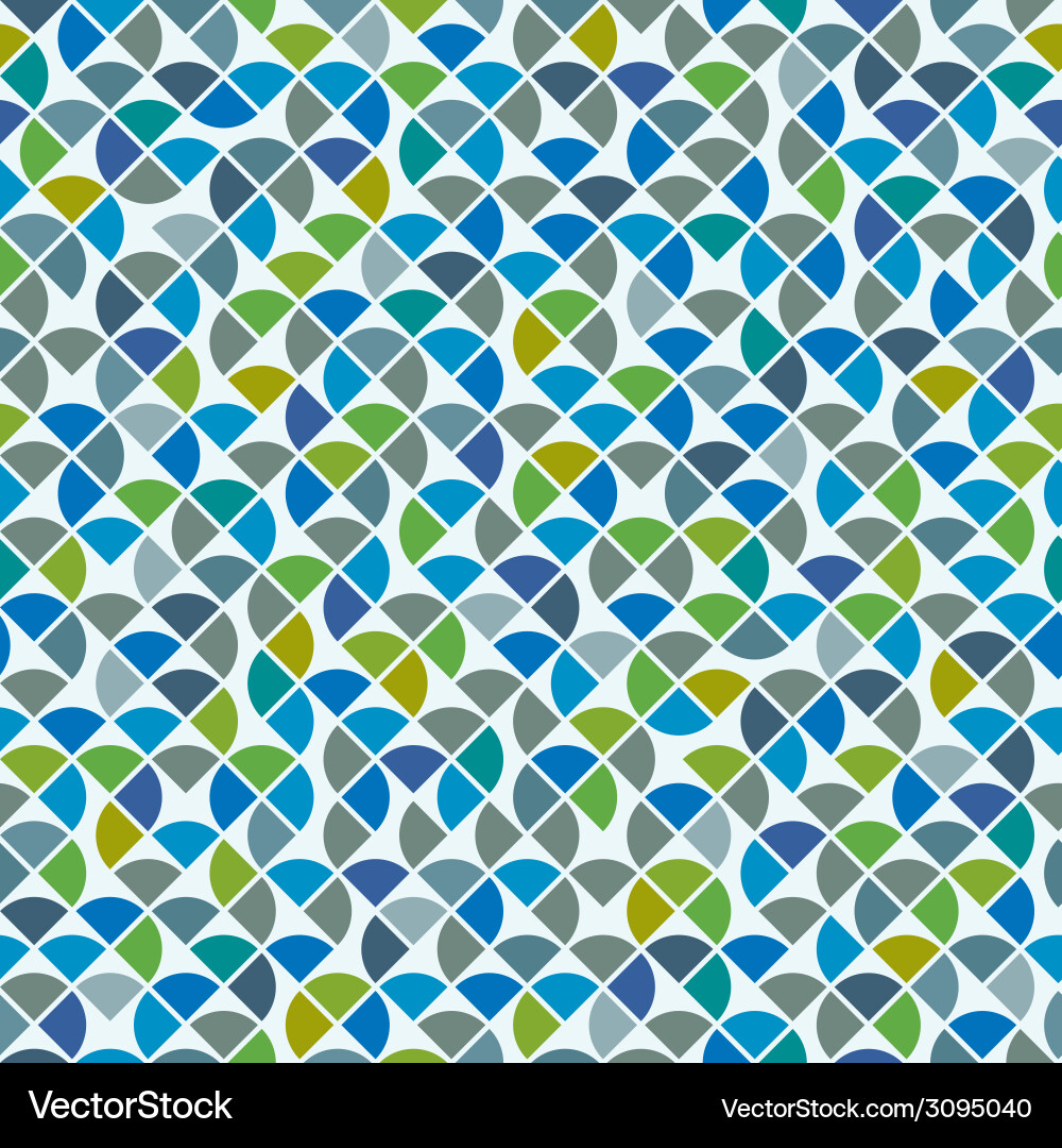 Abstract mosaic retro seamless pattern vector image