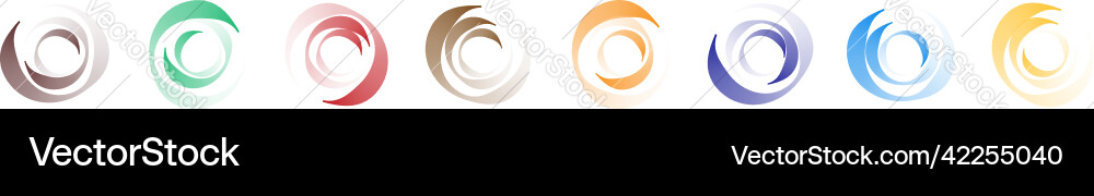Circle preloader buffer shape circular progress Vector Image