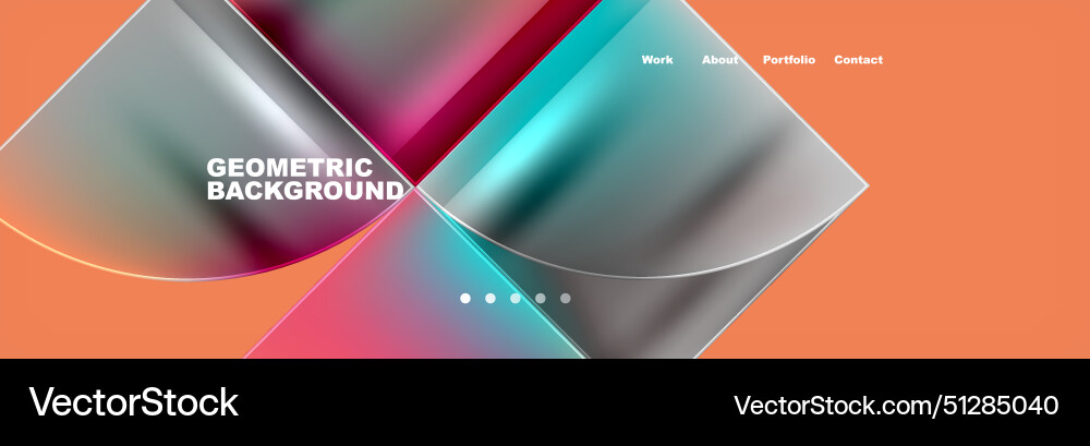 Circle triangle geometric web site page template Circle triangle geometric web site page template Vector Image