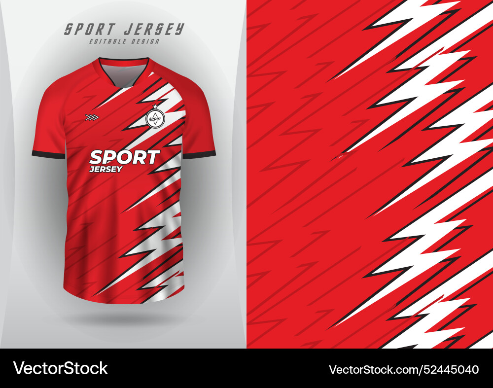 Lightning Red & White Pattern Background vector image