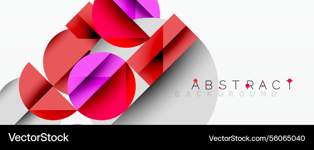 Modern abstract composition with layered circles Vector Image