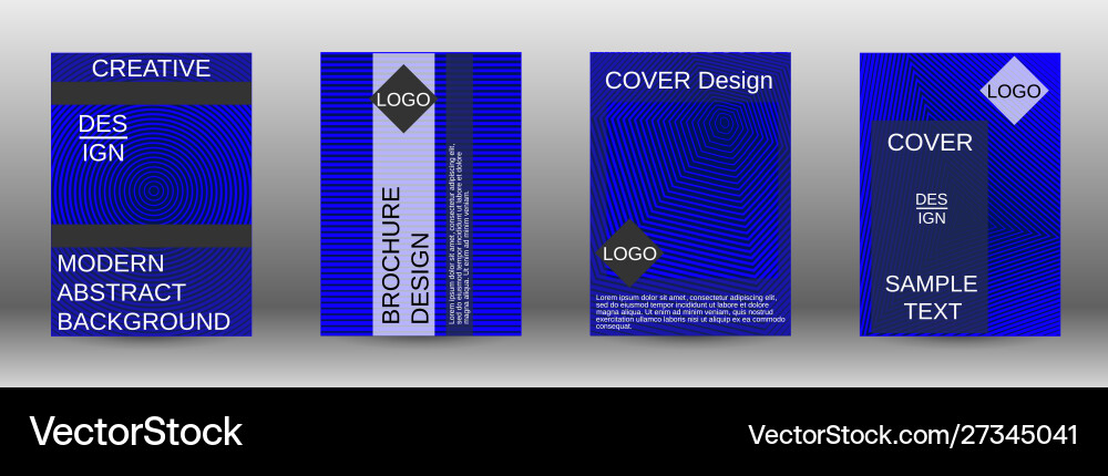 Creative backgrounds with abstract gradient linear vector image