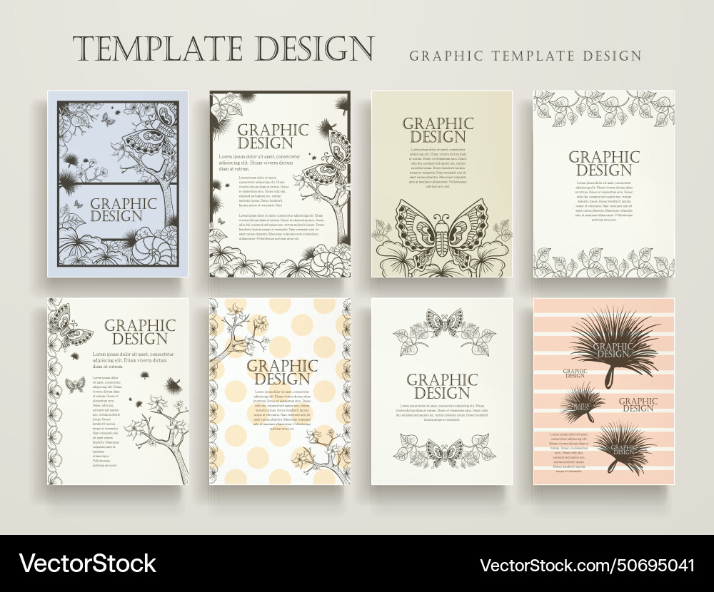 Elegant poster template design Vector Image