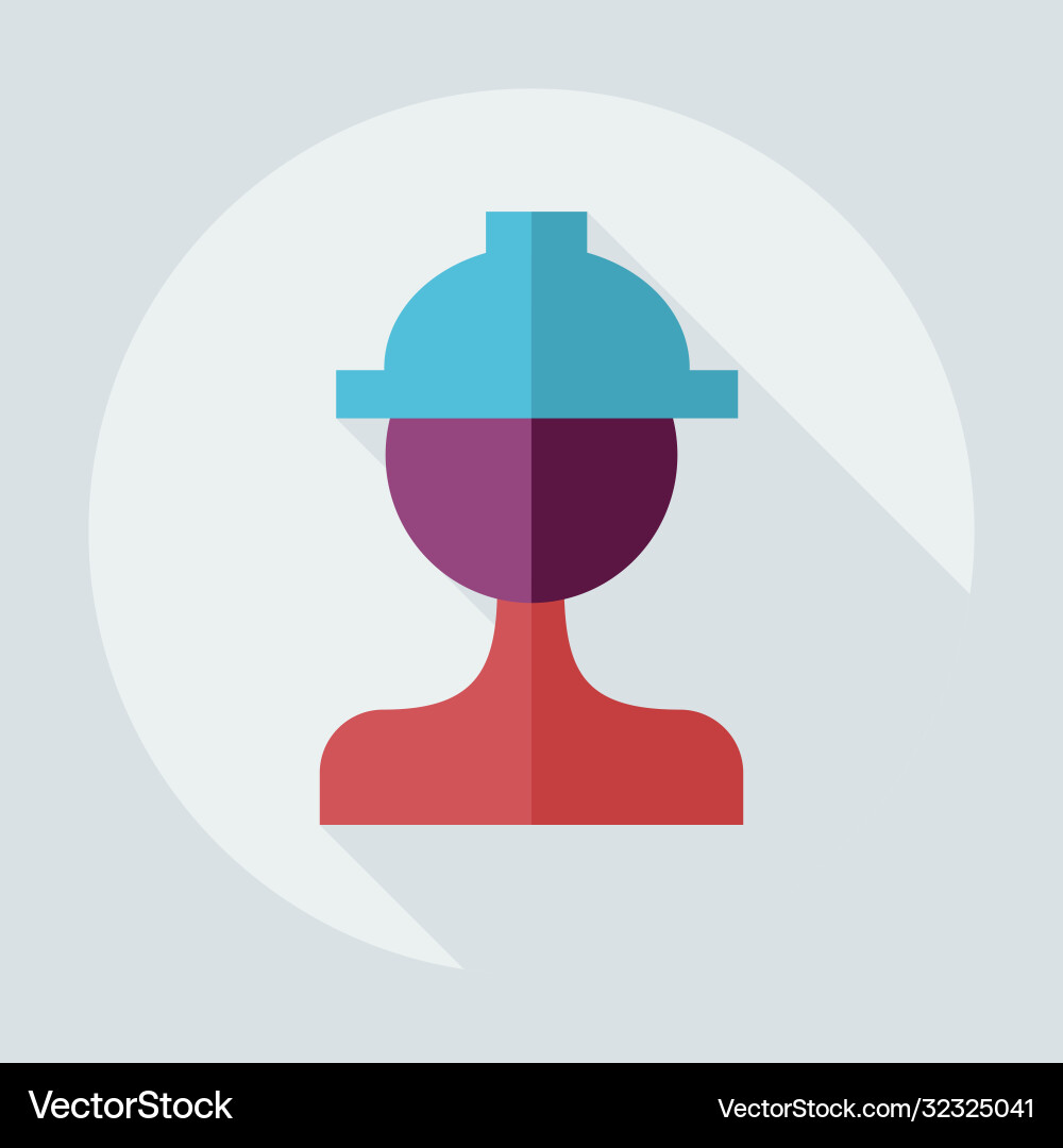 Flat modern design with shadow icons builder Vector Image