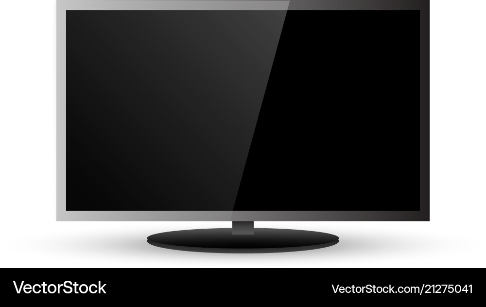 Frame of tv empty led monitor computer Frame of tv empty led monitor computer Vector Image