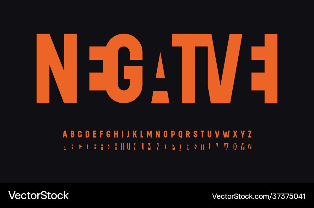 Negative platzsparende Buchstabensatz doppelt verschweißt Negative platzsparende Buchstabensatz doppelt verschweißt vektorbild