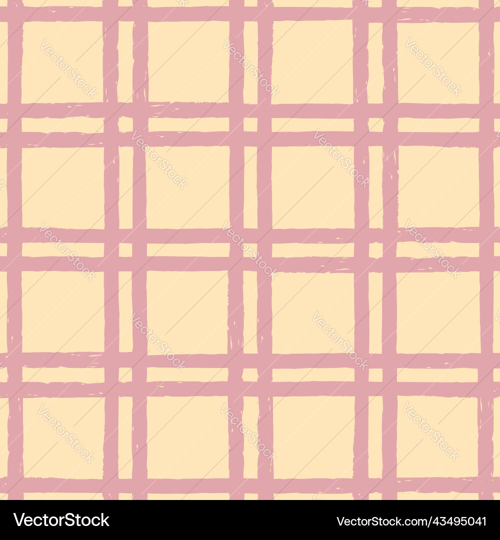 Pink windowpane check yellow repeat pattern Pink windowpane check yellow repeat pattern Vector Image