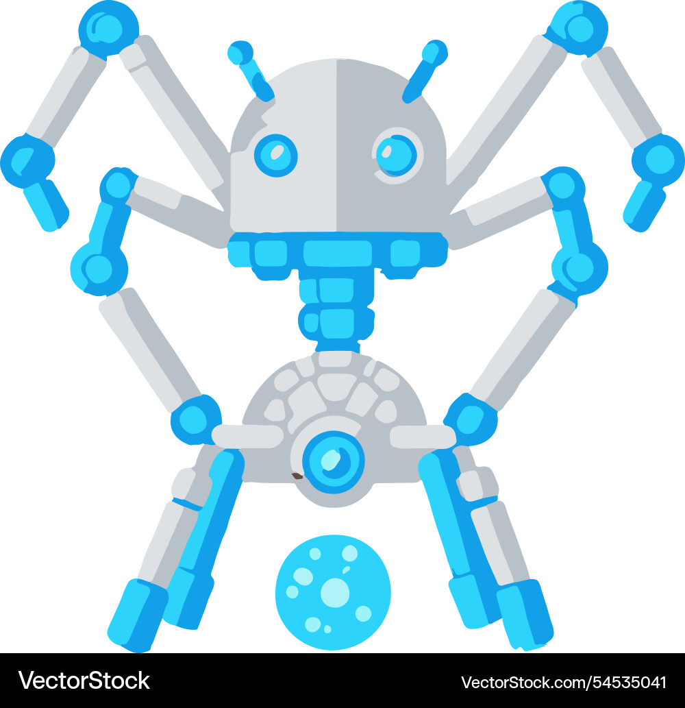 Robotai dynamicsystems machine technology future Vector Image
