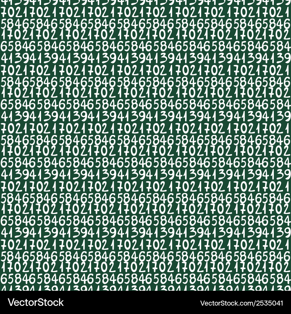 Seamless pattern with numbers for school design vector image