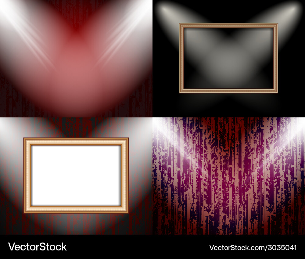 Set of colorful abstract backgrounds and frames Vector Image