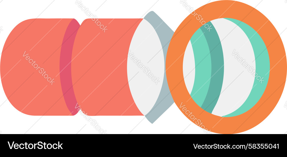Stacked Circular Elements Vector Image