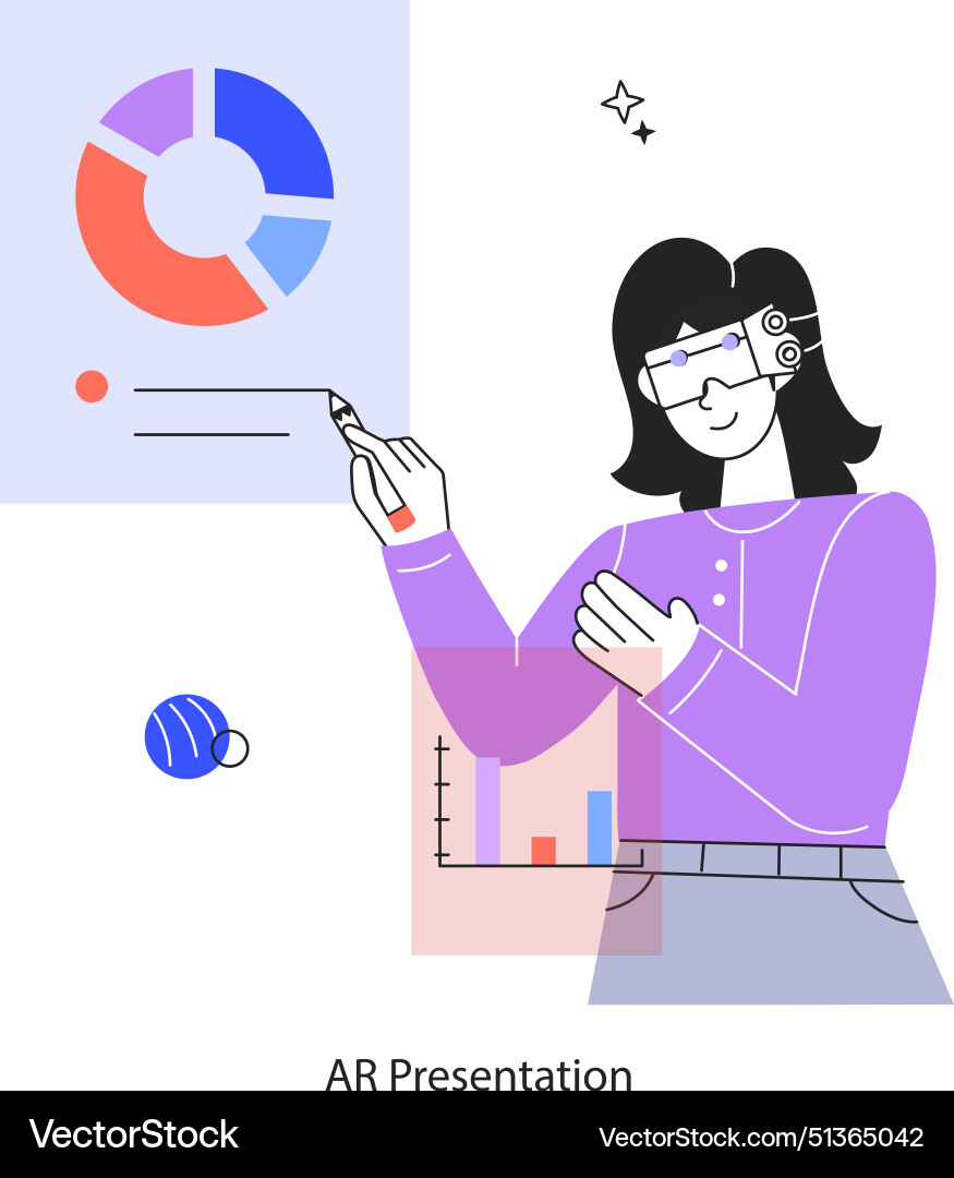 Ar presentation Royalty Free Vector Image - VectorStock