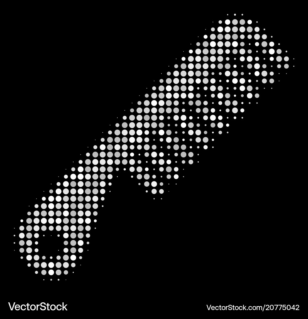 Comb-Halbton-Symbol Vektorbild