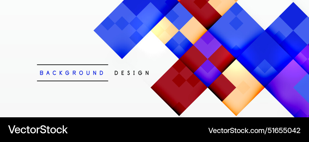 Dynamic colorful squares background Dynamic colorful squares background Vector Image