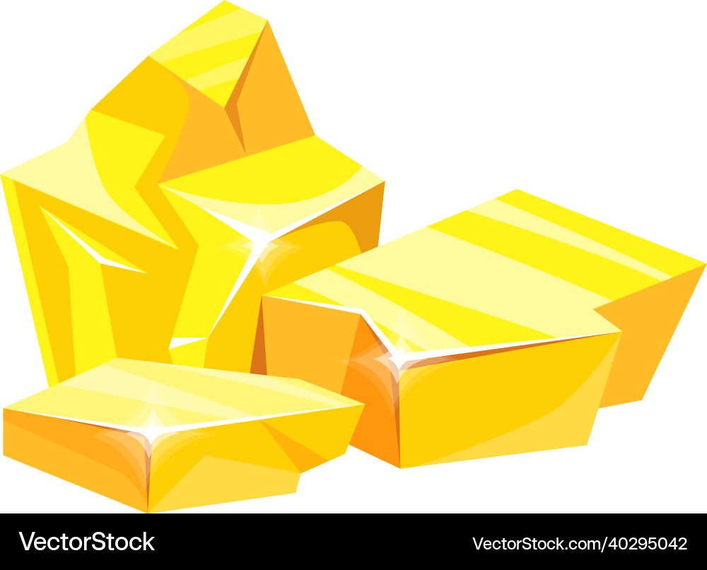 Gold-Rohstoffe Mine Nuggets Form Bergbau Gold-Rohstoffe Mine Nuggets Form Bergbau vektorbild