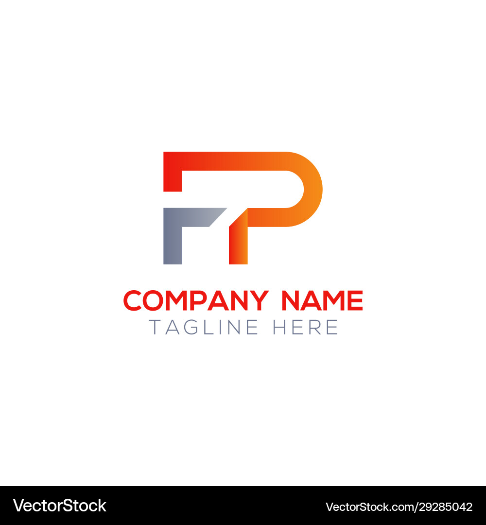Initial letter fp logo design template creative – Royalty-Free Vector ...