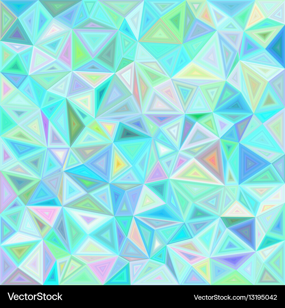 Light irregular triangle mosaic tile background vector image