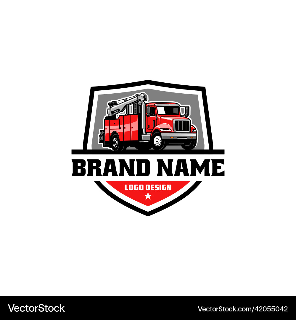 Repair and service truck logo Vector Image