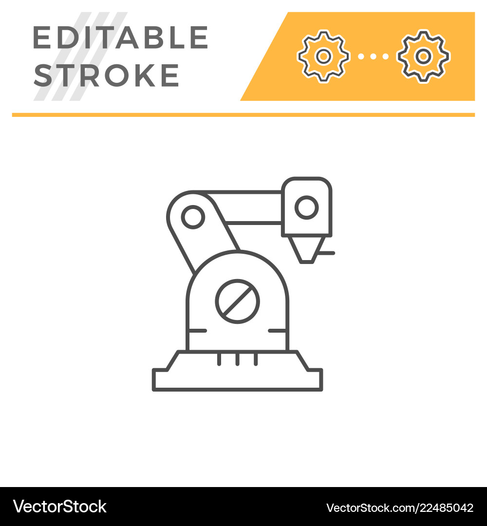 Roboterarmlinie Symbol Roboterarmlinie Symbol vektorbild