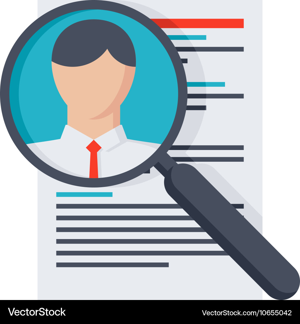 Searching professional staff Vector Image