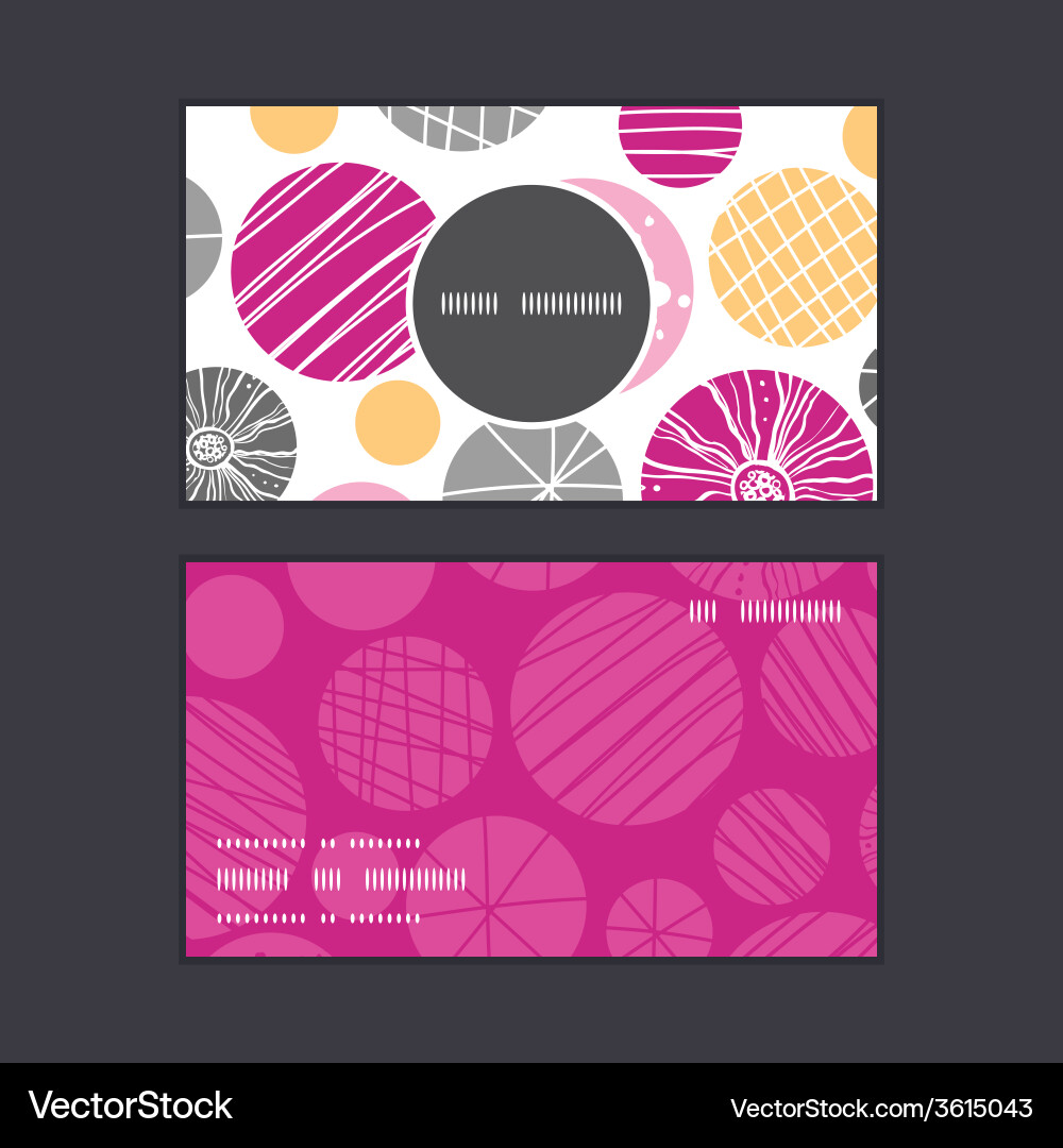 Abstract textured bubbles vertical round frame vector image
