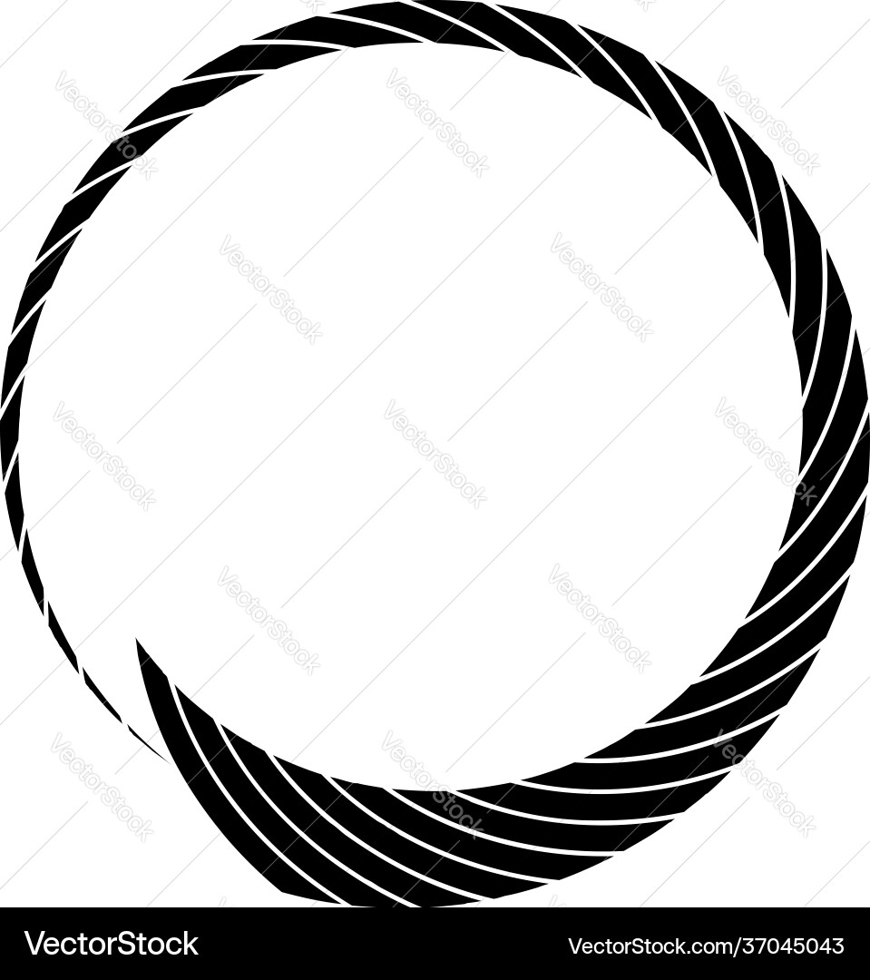 Cyclical circle helix volute element concentric Cyclical circle helix volute element concentric Vector Image