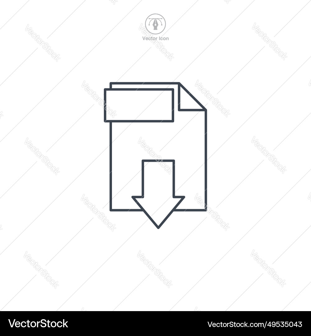Document pdf format file icon symbol isolated Document pdf format file icon symbol isolated vector image