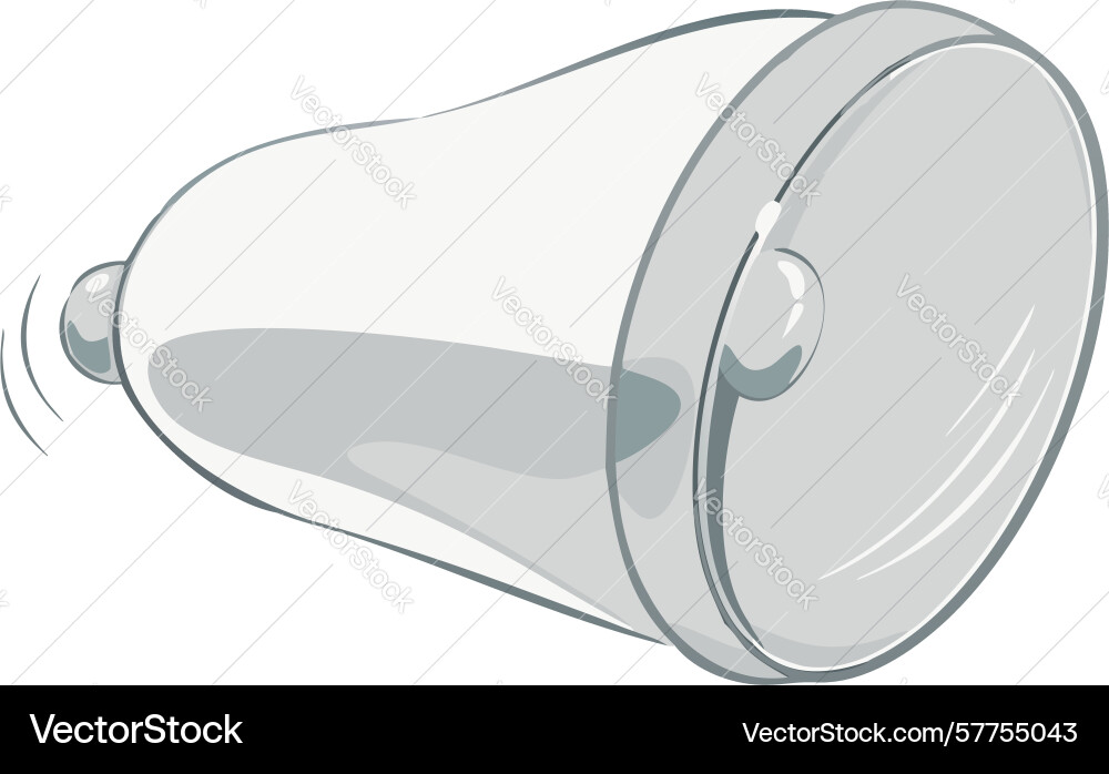 Dynamic megaphone with sound waves active Vector Image