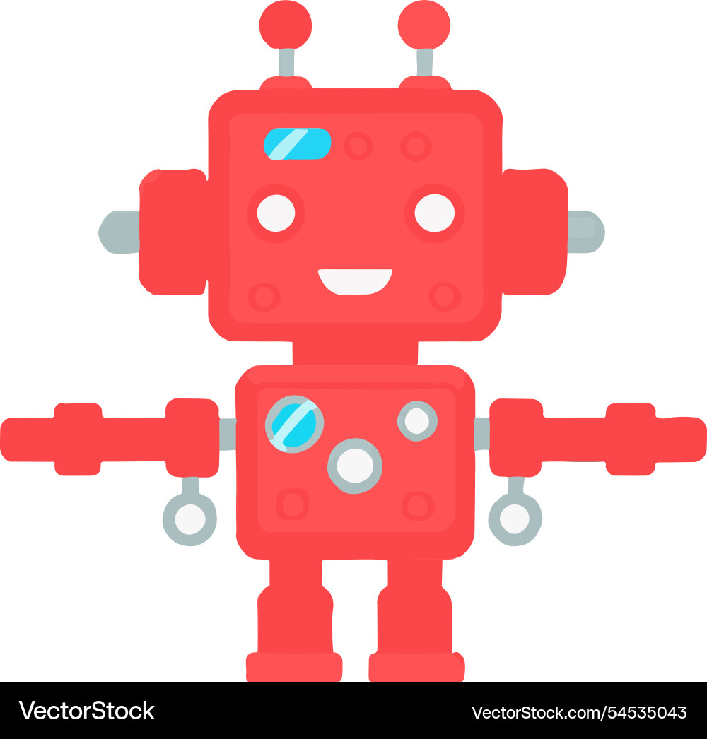 Robot ai dynamicsystems design future vector image