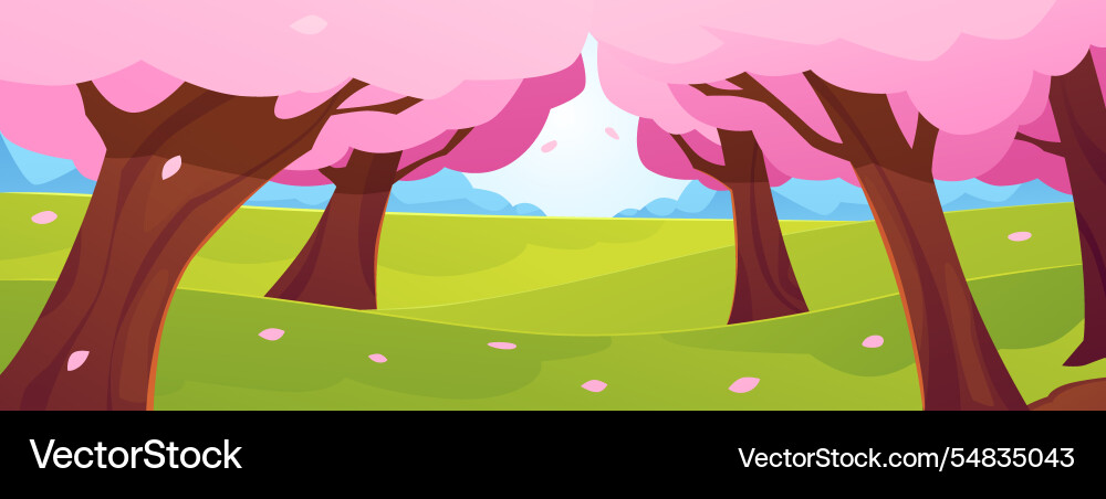Sakura blooming oder Kirschblütensaison Sakura blooming oder Kirschblütensaison vektorbild