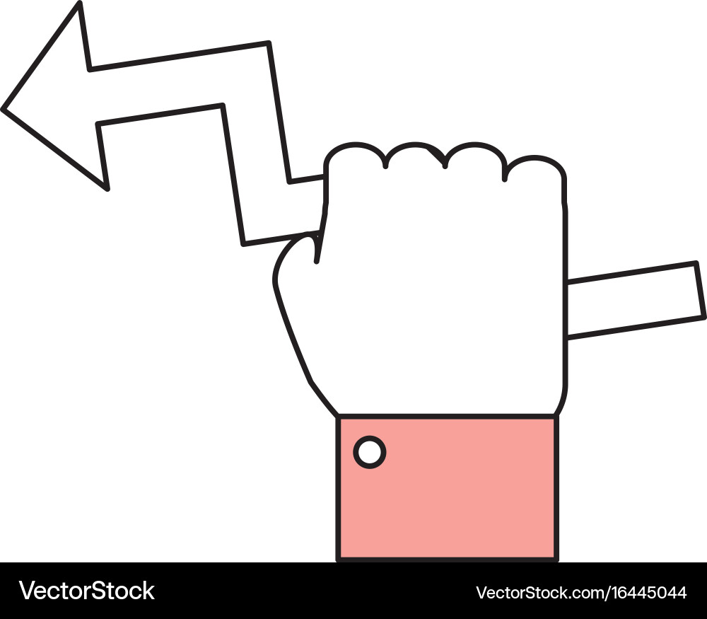 Arrow pointer symbol vector image